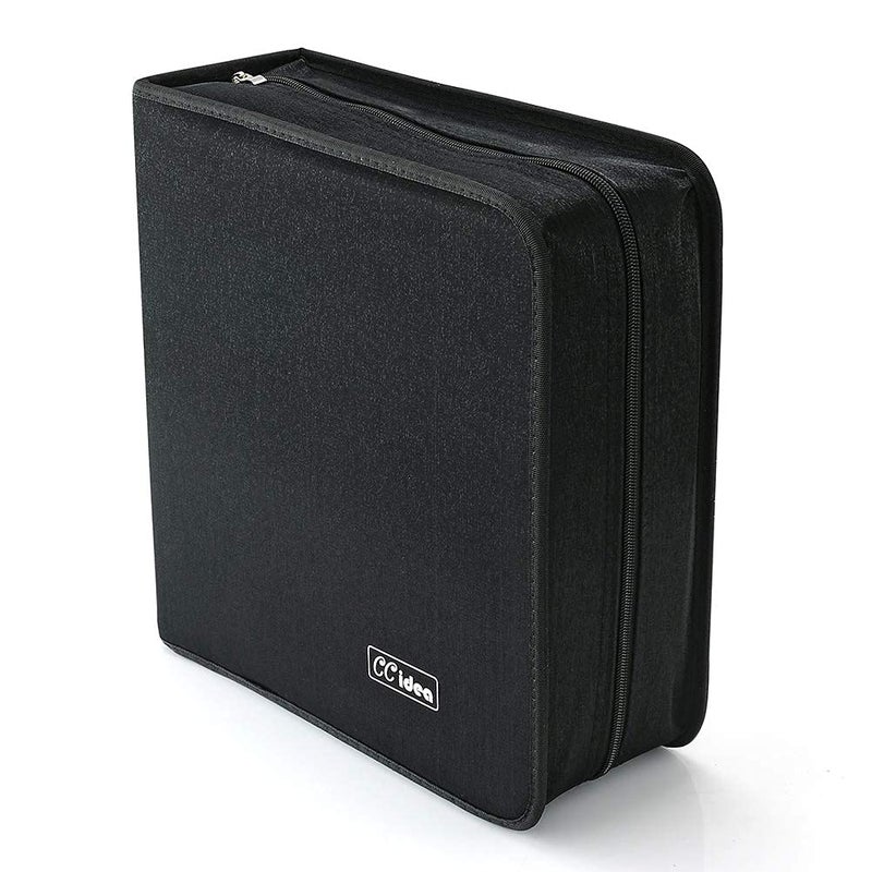 CCidea CD Case DVD Case Storage Holder-264 Capacity,Media Binder, CD Wallet, Disc Booklet, L11.4 x W 6.4 x H3.5 INCH (Black) - Image 5